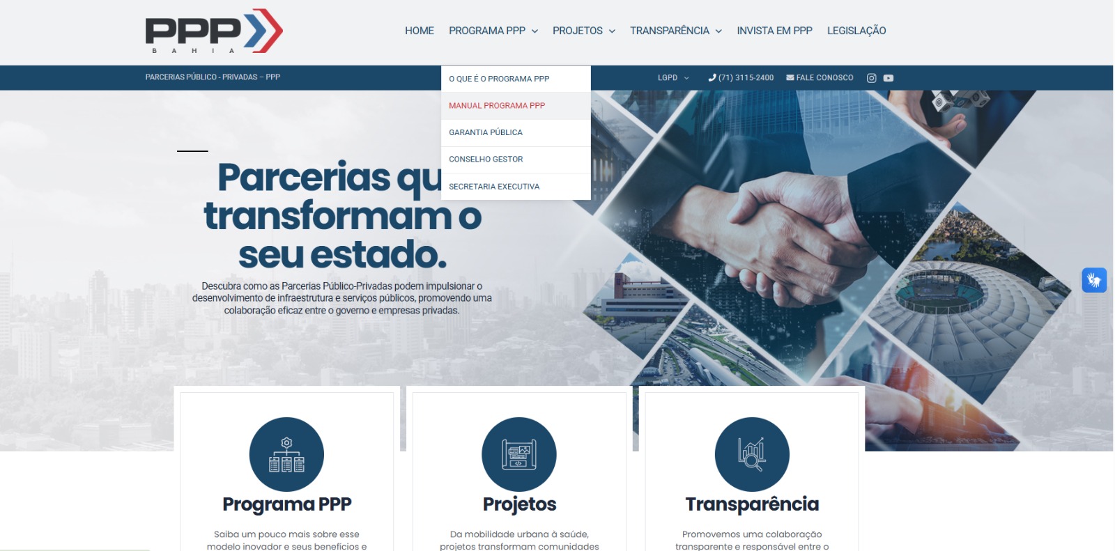 Referência no país, Programa de PPPs da Bahia disponibiliza manual na web | Sefaz BA