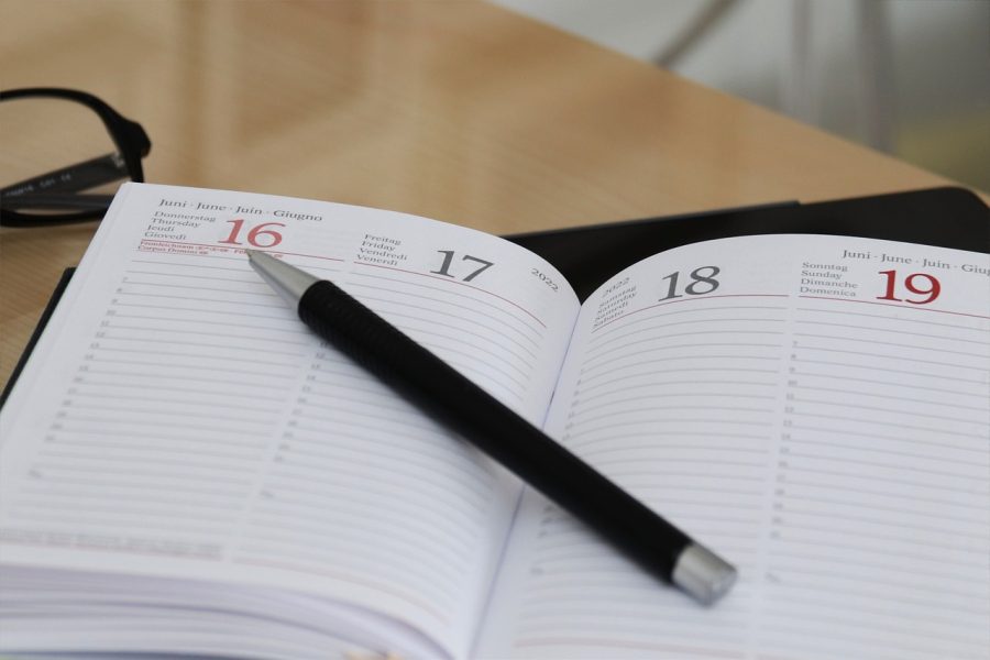 planner, journal, events