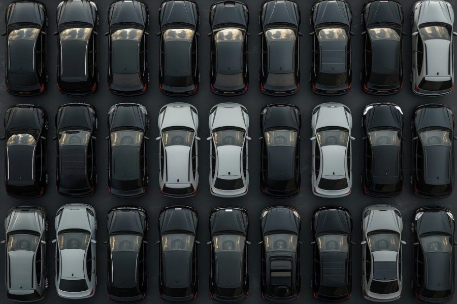 ai generated, cars, parking spot