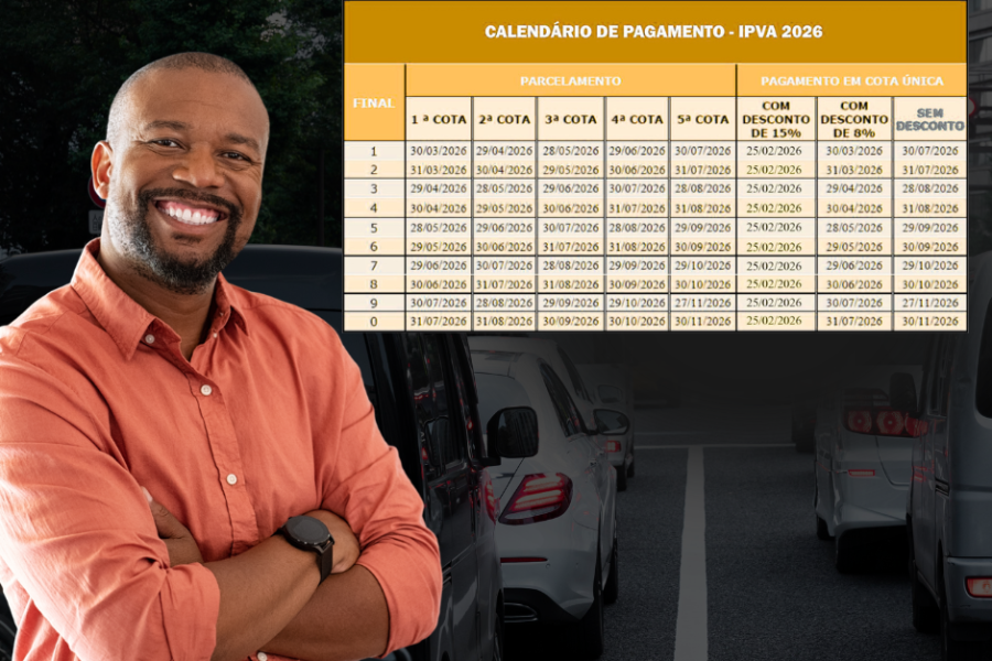 Calendário de maio do IPVA 2026