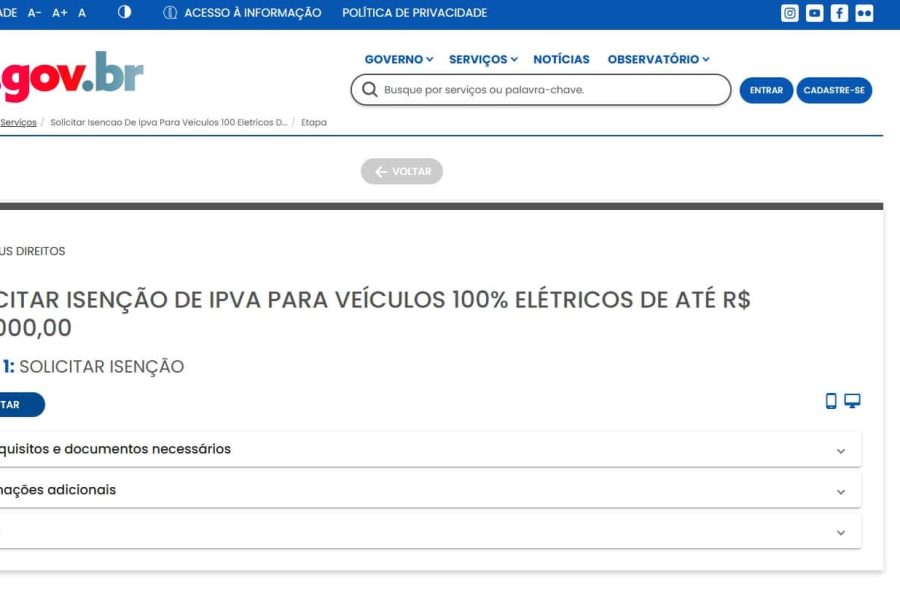 IPVA carros eletricos