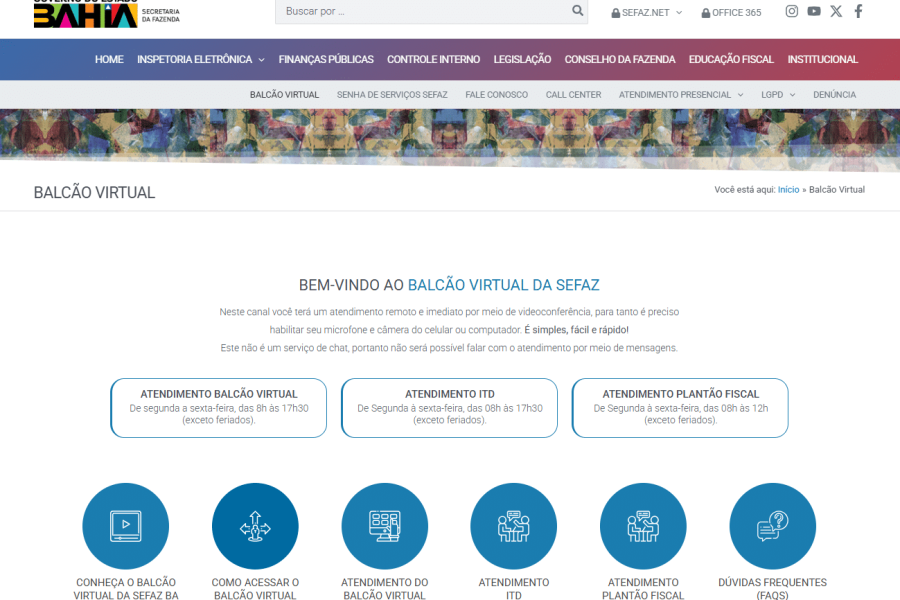 Tela - Balcão Virtual